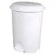 Kanta za otpatke, plastična, LUXURY bijela, s odvojivom košarom, 50L NO5