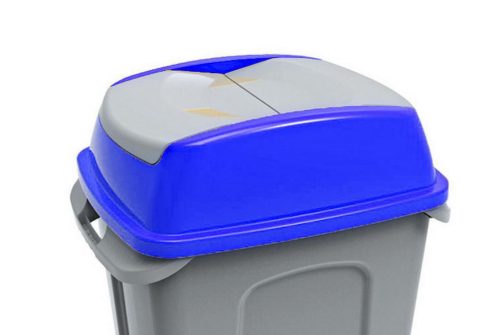 Hippo hulladékgyűjtő szemetes FEDÉL, műanyag, kék, 50L