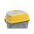 Hippo waste collection bin lid, plastic, yellow, 50L