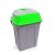 Hippo Billenős Szelektív hulladékgyűjtő szemetes, műanyag, zöld, 50L