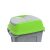 Hippo waste collection bin lid, plastic, green, 50L