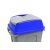 Hippo hulladékgyűjtő szemetes fedél, műanyag, kék, 70L