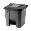 Recipient de colectare selectivă a deșeurilor, plastic, acționat cu pedală, antracit/negru, 30L