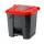 Recipient de colectare selectivă a deșeurilor, plastic, acționat cu pedală, antracit/roșu, 30L