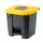 Recipient de colectare selectivă a deșeurilor, plastic, acționat cu pedală, antracit/galben, 30L