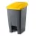 Recipient de colectare selectivă a deșeurilor, plastic, acționat cu pedală, antracit/galben, 70L