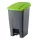 Recipient de colectare selectivă a deșeurilor, plastic, acționat cu pedală, antracit/verde, 70L