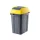 Hippo Tipping Coș de colectare selectivă a deșeurilor, plastic, antracit/galben, 25L