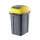 Hippo Tipping Coș de colectare selectivă a deșeurilor, plastic, antracit/galben, 50L
