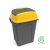 Hippo Billenős Szelektív hulladékgyűjtő szemetes, műanyag, antracit/sárga, 50L