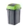 Hippo Tipping Coș de colectare selectivă a deșeurilor, plastic, antracit/verde, 50L