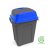Hippo Billenős Szelektív hulladékgyűjtő szemetes, műanyag, antracit/kék, 70L