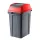 Hippo Tipping Coș de colectare selectivă a deșeurilor, plastic, antracit/roșu, 70L