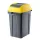 Hippo Tipping Coș de colectare selectivă a deșeurilor, plastic, antracit/galben, 70L