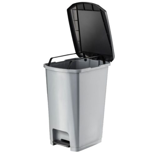 Planet Pedálos szemetes kuka SLIM, műanyag, ECO antracit, 25L