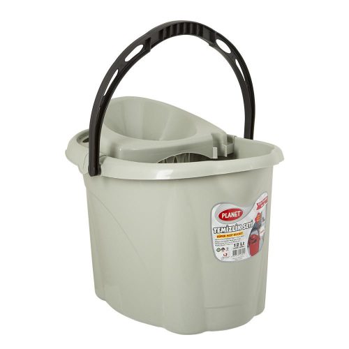 Plastic mop bucket 12L black