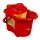Găleată plastic mop cu roți eco, 20L, divizată