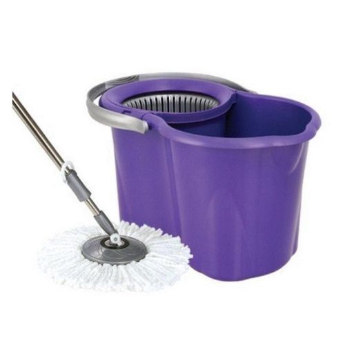 Spin Mop mop set with rotating head 19 liters (bucket handle mop)