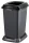 Recipient de colectare selectivă a deșeurilor, plastic, capac deschis, negru, 50L