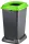 Recipient de colectare selectivă a deșeurilor, plastic, capac deschis, verde, 50L