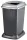 Recipient de colectare selectivă a deșeurilor, plastic, capac deschis, culoare metal, 50L