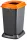 Recipient de colectare selectivă a deșeurilor, plastic, capac deschis, portocaliu, 50L