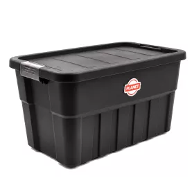 Trash can with flip lid, plastic, gray/anthracite 4 liters