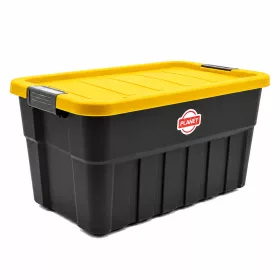 Trash can with flip lid, plastic, gray/anthracite 4 liters