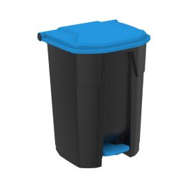   Recipient de colectare selectivă a deșeurilor, plastic, acționat cu pedală, antracit/negru, 70L