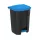 Recipient de colectare selectivă a deșeurilor, plastic, acționat cu pedală, antracit/negru, 70L