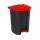 Recipient de colectare selectivă a deșeurilor, plastic, acționat cu pedală, antracit/negru, 70L