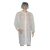 Visitor cloak disposable PP with zipper white 100x70cm, 24g, L