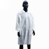 Visitor gown disposable PP patent white 100x70cm, 24g, L