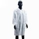 Visitor gown disposable PP patent white 110x75cm, 24g, XL
