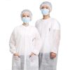 Visitor gown disposable PP patent white 100x70cm, 24g, L