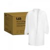 Visitor cloak disposable PP with Velcro white 110x135cm, 28g, M