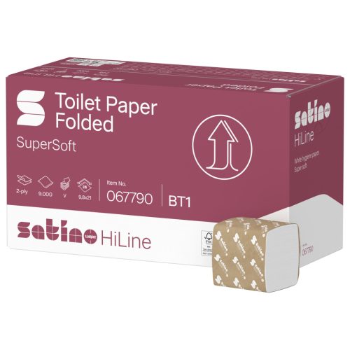 Satino Wepa Prestige savijeni toaletni papir celuloza 2 sloja, 9,8x21cm, 30x300 listova