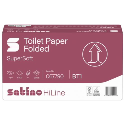 Satino Wepa Prestige savijeni toaletni papir celuloza 2 sloja, 9,8x21cm, 30x300 listova