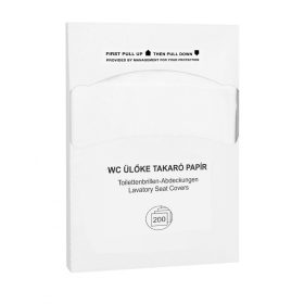 WC ülőke takaró papír, higiénikus alátét 200 db-os