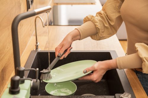 York Candy universal dishwashing brush (plastic body, Nylon fiber)