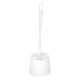 York Toilet brush with holder, plastic, white