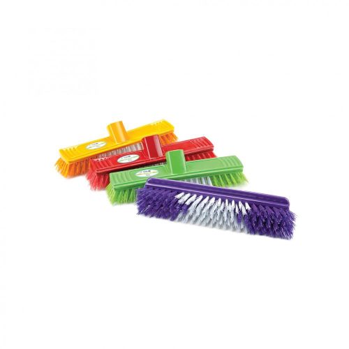 Žltá kefa na čistenie podláh so šírkou 25 cm