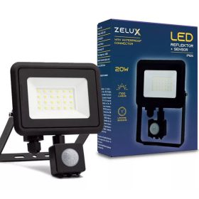 Zelux Led Reflector 20W IP65 NW 4000K Pohybový senzor PIR
