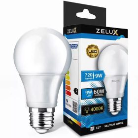 Zelux Led Globe A60 9W E27 4000K Globe žarulja
