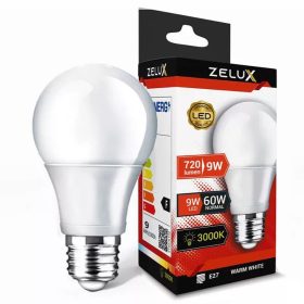 Zelux Led Globe A60 9W E27 3000K Globe žarulja