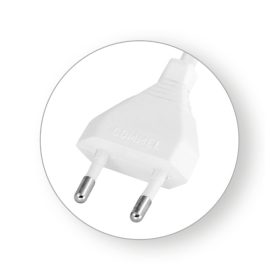 Cablu de conectare Commel 2,5 A 250 V ~, Alb 2x075 / 2m