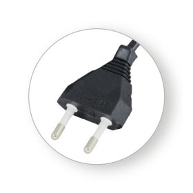 Cablu de conectare Commel 2,5 A 250 V ~, Negru 2x075 / 2m