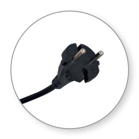   Cablu de conectare Commel pentru mașini-unelte 10 A 250 V ~ 3500 W, Negru 2x1,5 / 4m