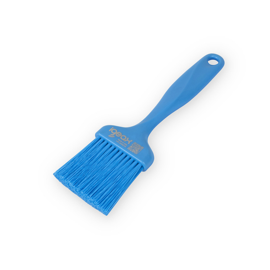 Igeax élelmiszeripari ecset lapos kék 60mm széles 0,2 mm puha sörtével Igeax élelmiszeripari ecset lapos kék 60mm széles 0,2 mm puha sörtével