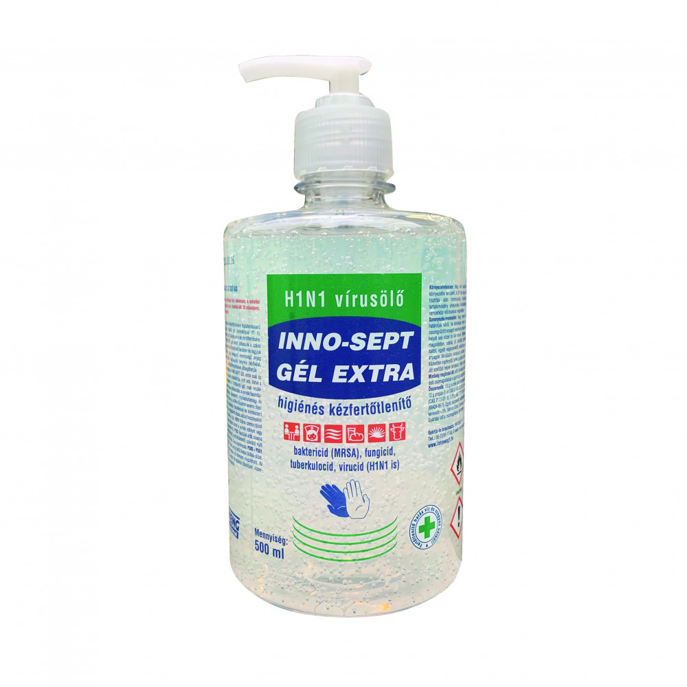 Inno-Sept Gél Extra higiénés kézfertőtlenítő pumpás 0,5L